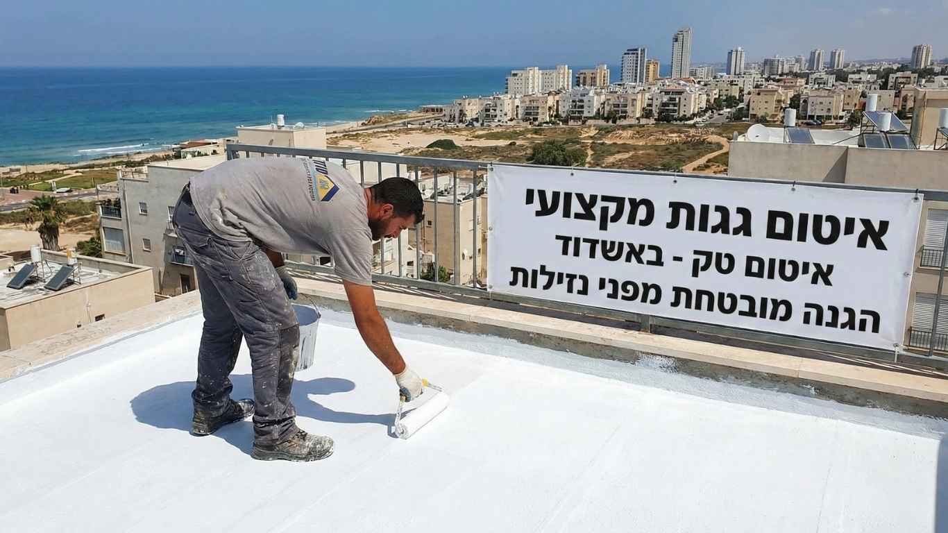 איטום גגות באשדוד
