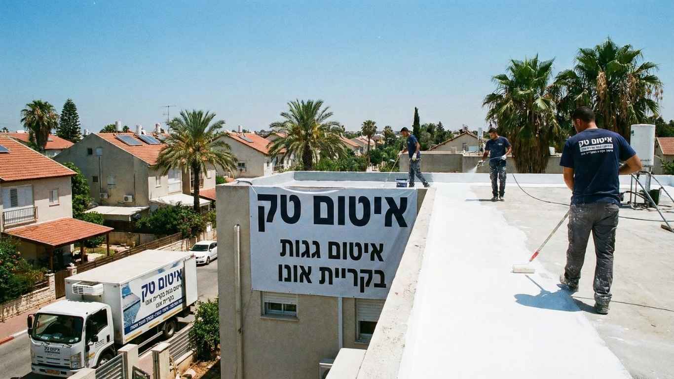 איטום גגות בקריית אונו