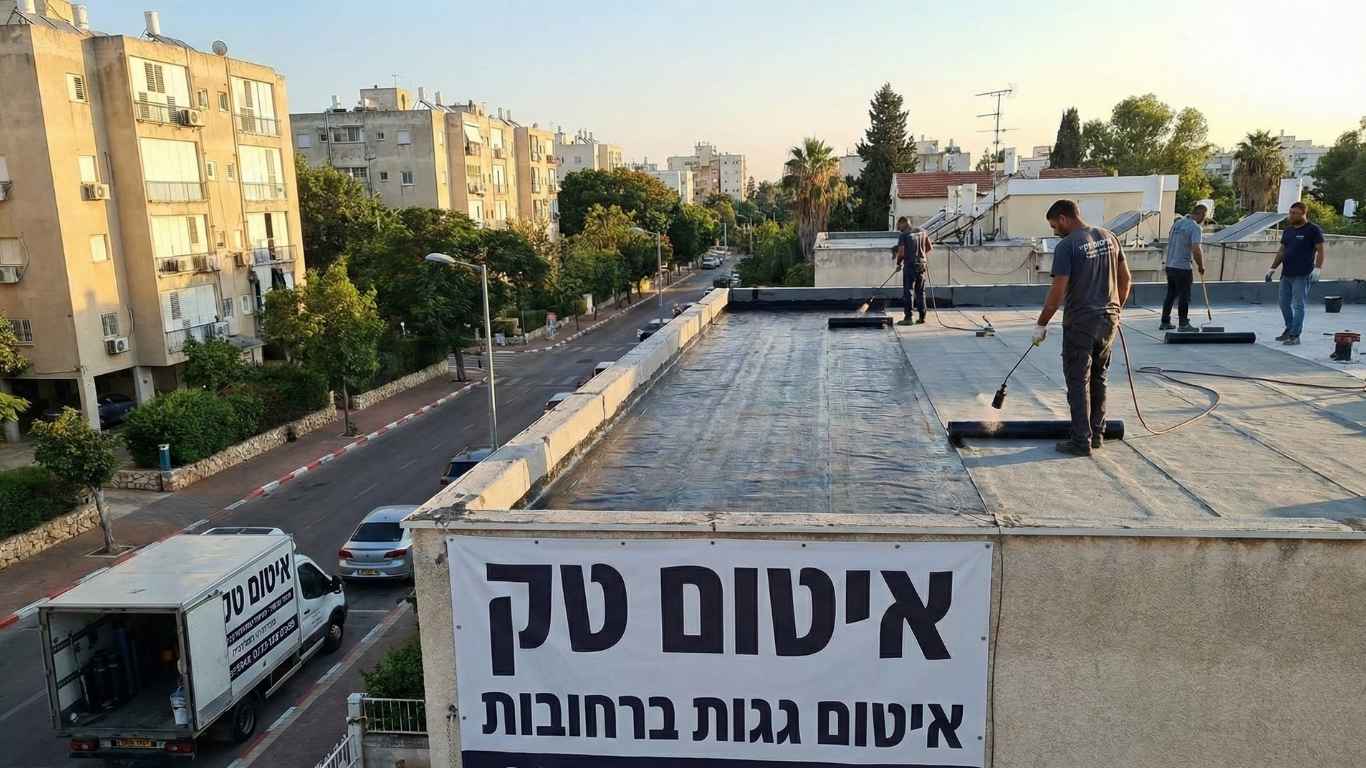 איטום גגות ברחובות