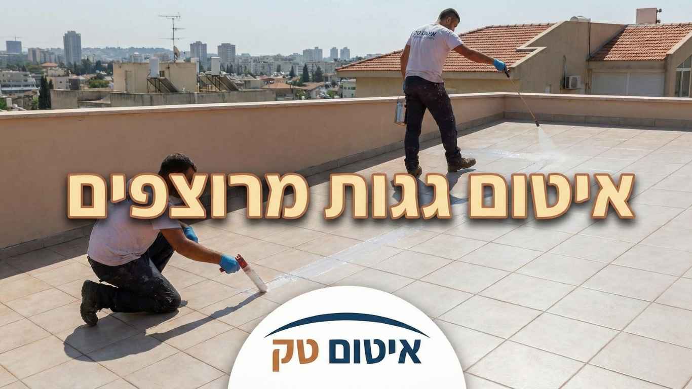 איטום גגות מרוצפים