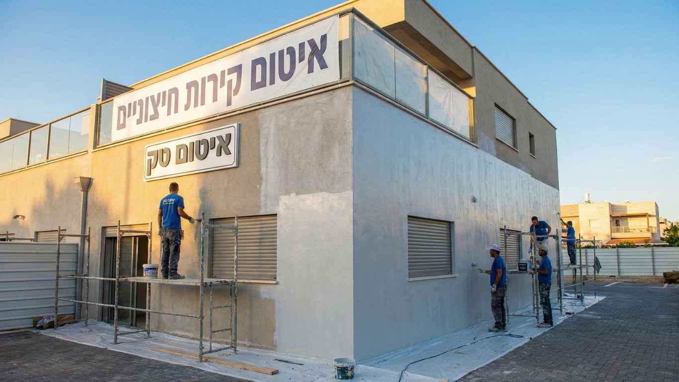 איטום קירות חיצוניים