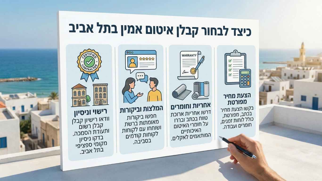 איך לבחור קבלן איטום אמין בתל אביב איך לבחור קבלן איטום אמין בתל אביב