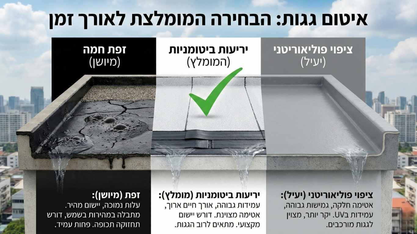 באיזו שיטה מומלץ לבחור כשעושים איטום גגות באיזו שיטה מומלץ לבחור כשעושים איטום גגות