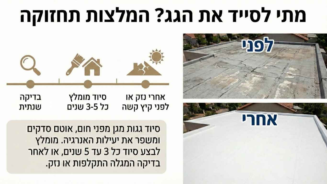 מתי לסייד את הגג
