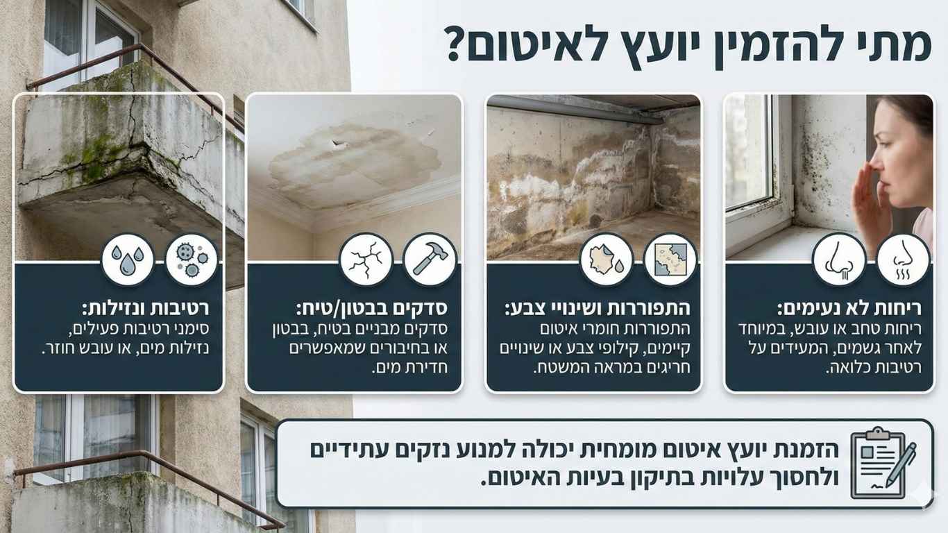 מתי נצטרך להזמין יועץ לאיטום מתי נצטרך להזמין יועץ לאיטום